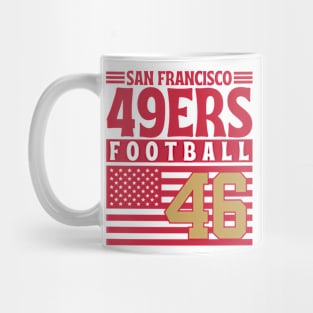 San Francisco 49ERS 1946 American Flag Football Mug